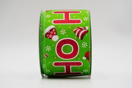 HO HO Рождественская проволочная лента_KF7345GC-15-190_зеленый